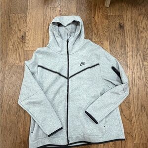 Nike Tech Men’s Gray Full-Zip Hoodie XXL